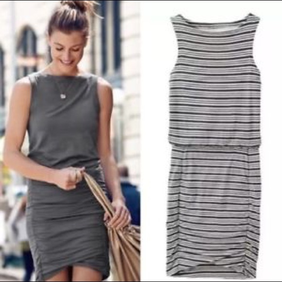 Athleta Dresses & Skirts - Athleta Striped Tulip Dress Jersey Tank PM